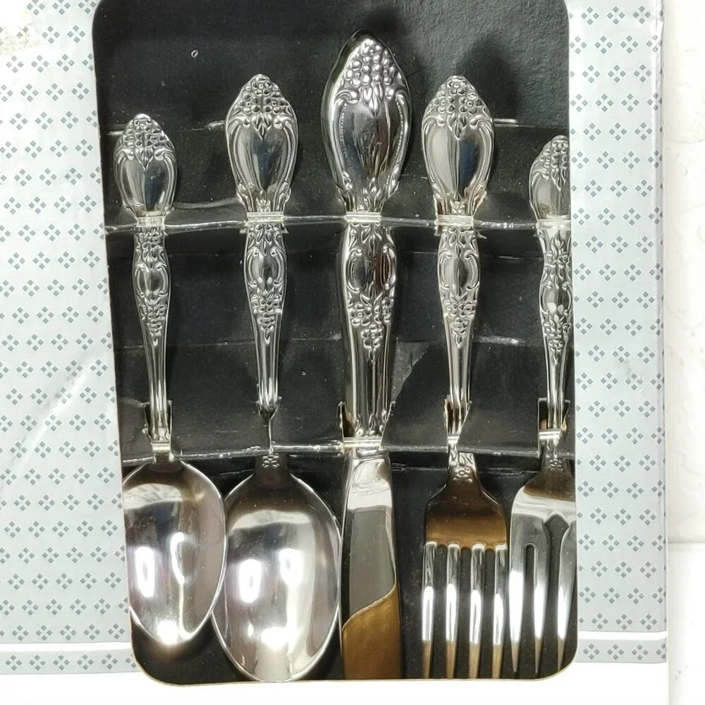 Oneida English Garden Stainless 20 Piece Flatware Set Service For 4 (Vintage...